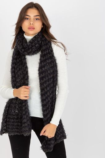 Women’s Black Knitted Scarf