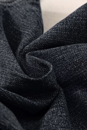 Black Plain Seam Detail Flared Bottom Ankle Length Jeans