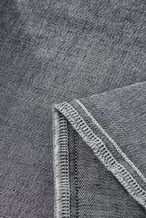 Black Plain Seam Detail Flared Bottom Ankle Length Jeans