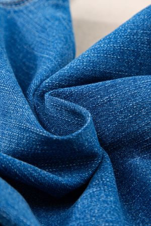 Dark Blue Plain Seam Detail Flared Bottom Ankle Length Jeans