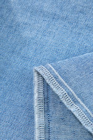 Dark Blue Plain Seam Detail Flared Bottom Ankle Length Jeans