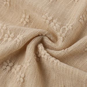 Beige Tie-Front Bustier Crop Top