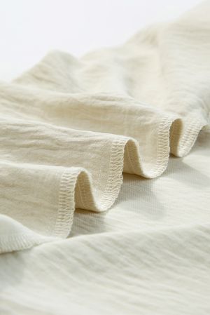 Beige Textured Button-Up Shirt