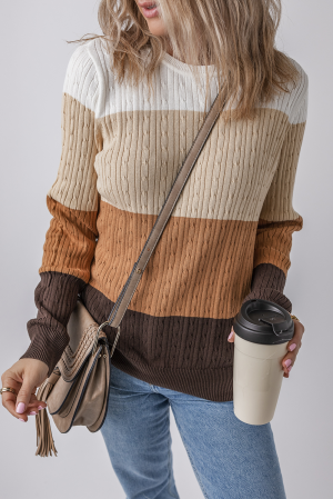 Round Neck Sweater, 100% Cotton