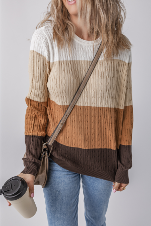Round Neck Sweater, 100% Cotton
