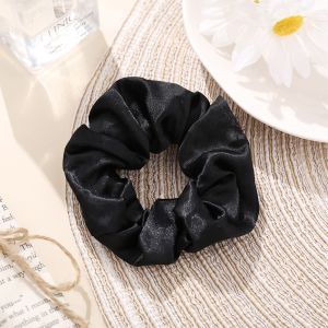 Black Satin Scrunchie