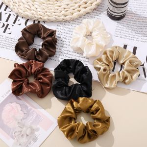 Black Satin Scrunchie