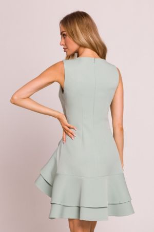 Elegant Mint Green Dress with Asymmetric Hem MOE (Made of Emotion)