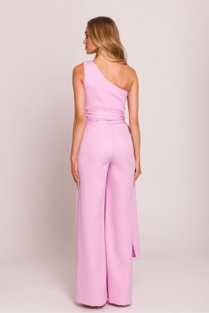 Asymmetric Pink Jumpsuit with Sash MOE (Made of Emotion)