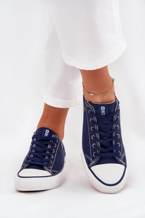 Women’s Blue Canvas Sneakers by Big Star with Rubber Sole