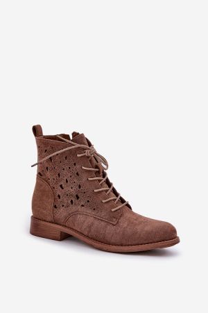 Women’s Brown Suede Ankle Boots S.Barski
