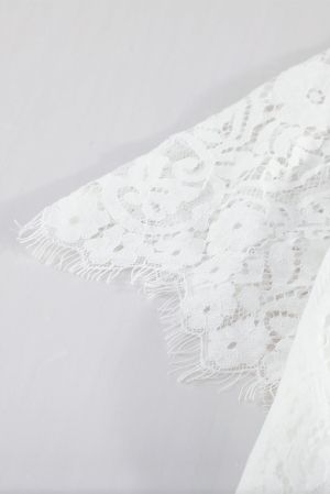 White Fill Your Heart Lace Maxi Dress