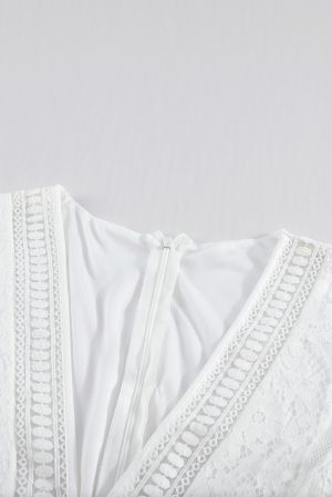 White Fill Your Heart Lace Maxi Dress