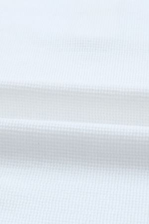 Women's White Long Sleeve Blouse with Front Buttons