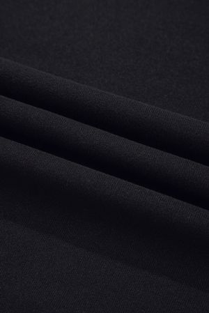 Дамска черна блуза с леопардови прозрачни ръкави