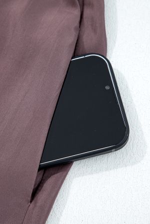 Women’s Coffee Brown Short Sleeve Knit Top Patchwork Long Dress