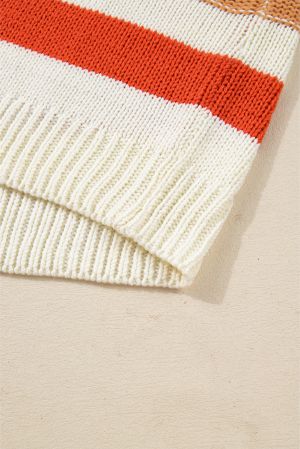 Women’s Multicolor Striped Knitted Sweater