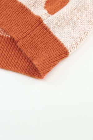 Women's Floral Checkered Sweater