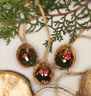 Handmade Christmas Ornament “Walnut”