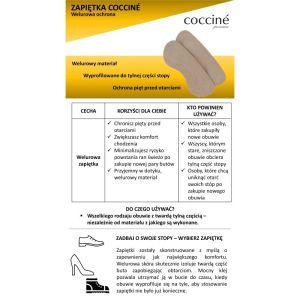 Cocciné Heel Protector Velour - velour heel cushions for comfort and protection