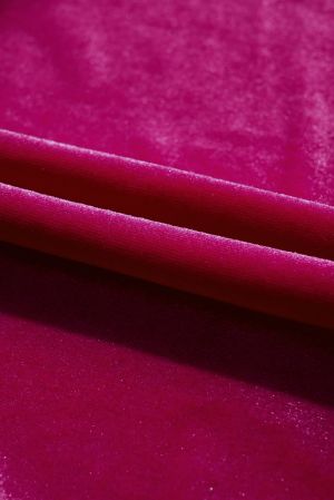 Women's Velvet Mini Dress with Smocked Mock Neck and Puff Sleeves