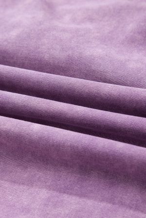 Women's Lavender Long Sleeve Top with Statement Bow