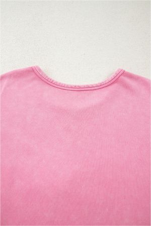 Women's Pink Long Sleeve Top with Statement Bow