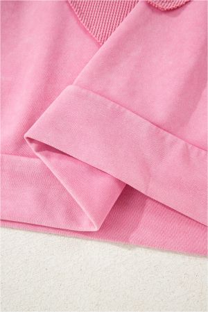 Women's Pink Long Sleeve Top with Statement Bow