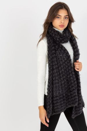 Women’s Black Knitted Scarf
