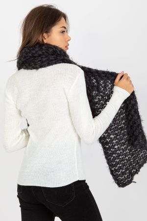 Women’s Black Knitted Scarf