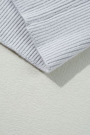 Women’s White, Gray and Brown Checkered Off-Shoulder Sweater