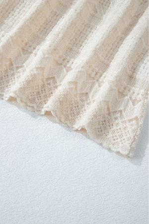 Дамска блуза с дълъг ръкав и ефектна бродерия, 100% памук