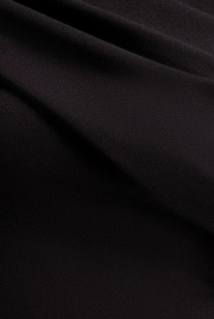 Women's Elegant Long Black One-Shoulder Draped Evening Dress