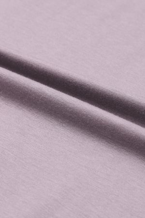 Дамски бледолилав широк панталон с ефирни волани