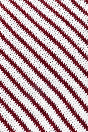 Women’s Striped Sweater in White and Burgundy