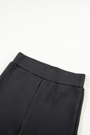 Women's Black Fleece-Lined Winter High Waist Leggings