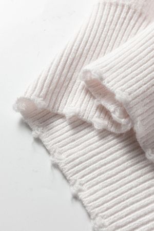 Women’s Delicate White Cardigan with Pearl Details