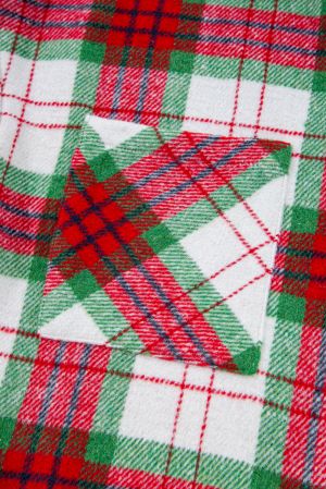 Women’s Christmas Plaid Shacket in Red and Green