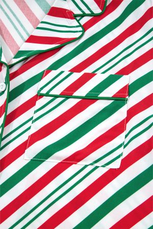 Дамски коледен пижамен комплект от две части