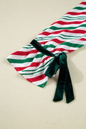 Дамски коледен пижамен комплект от две части