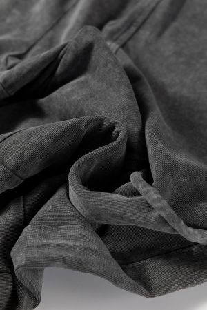 Дамски широк панталон в сив цвят, 100% памук