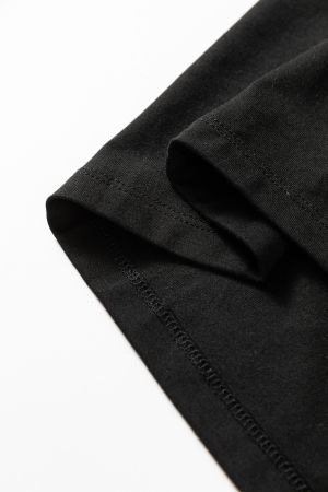 Women’s Black Slim Fit High Neck Long Sleeve Basic Top