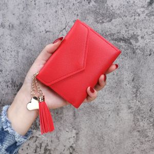 Red Wallet with Tassel Charm