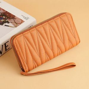 Brown Women’s Zipper Wallet in Eco Leather