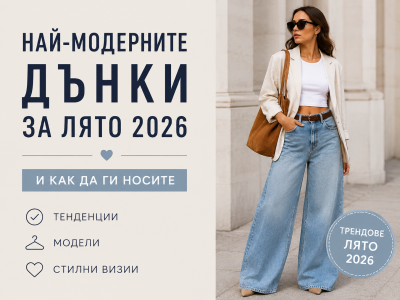 Най-модерните дънки за лято 2026 и как да ги носите
