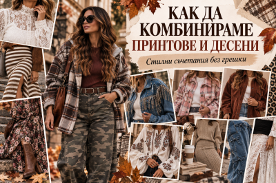 Как да комбинираме принтове и десени в дрехите – стилни съчетания без грешки