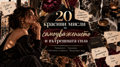 20 красиви мисли за самоуважението и вътрешната сила