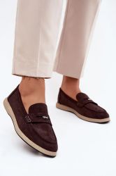 Women’s Brown Vinceza Loafers in Eco Suede