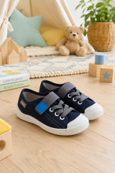 BEFADO Kids’ Shoes with Velcro Strap and Elastic Laces
