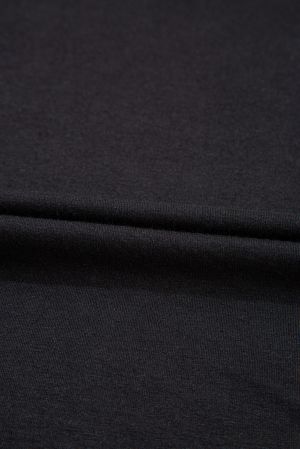 Black Flora Lace Patchwork Crew Neck T Shirt